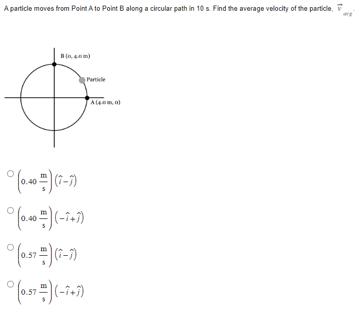 Solved A Particle Moves From Point A To Point B Along A | Chegg.com