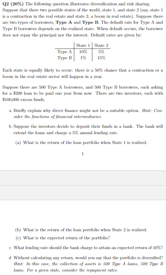 Solved Q2 (20\%) The Following Question Illustrates | Chegg.com