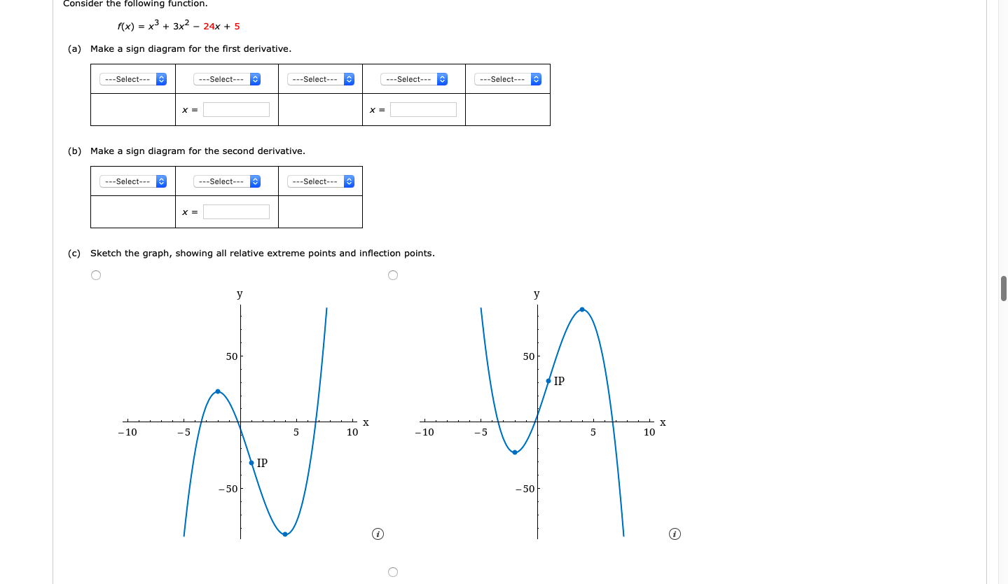 Solved Consider The Following Function F{x} X3 3x2