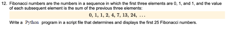 Solved Answer the following question in code from *Python* | Chegg.com