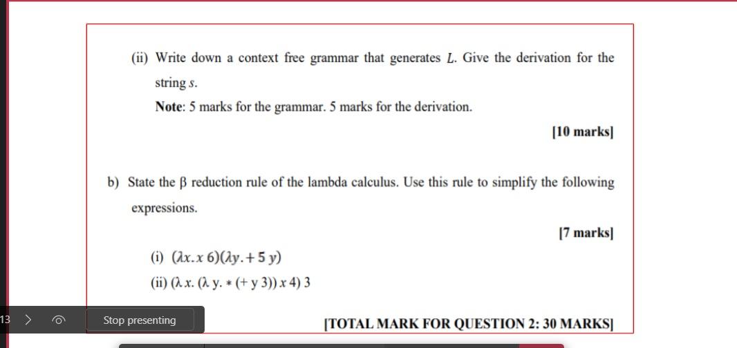 Solved SECTION B (Answer ANY TWO Questions In This Section) | Chegg.com ...