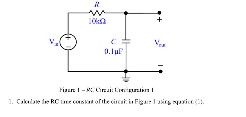 Solved Calculate the RC time constant of the Circuit in | Chegg.com