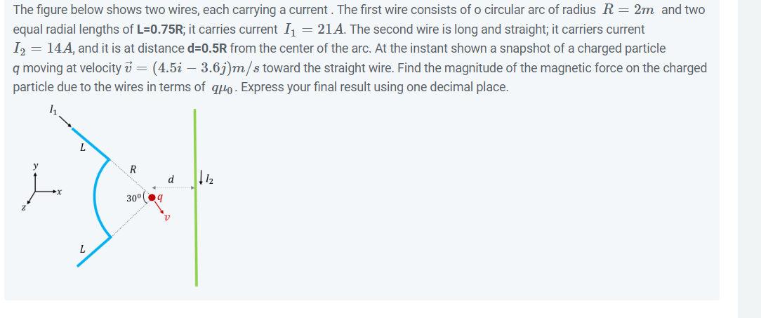 Solved The figure below shows two wires, each carrying a | Chegg.com