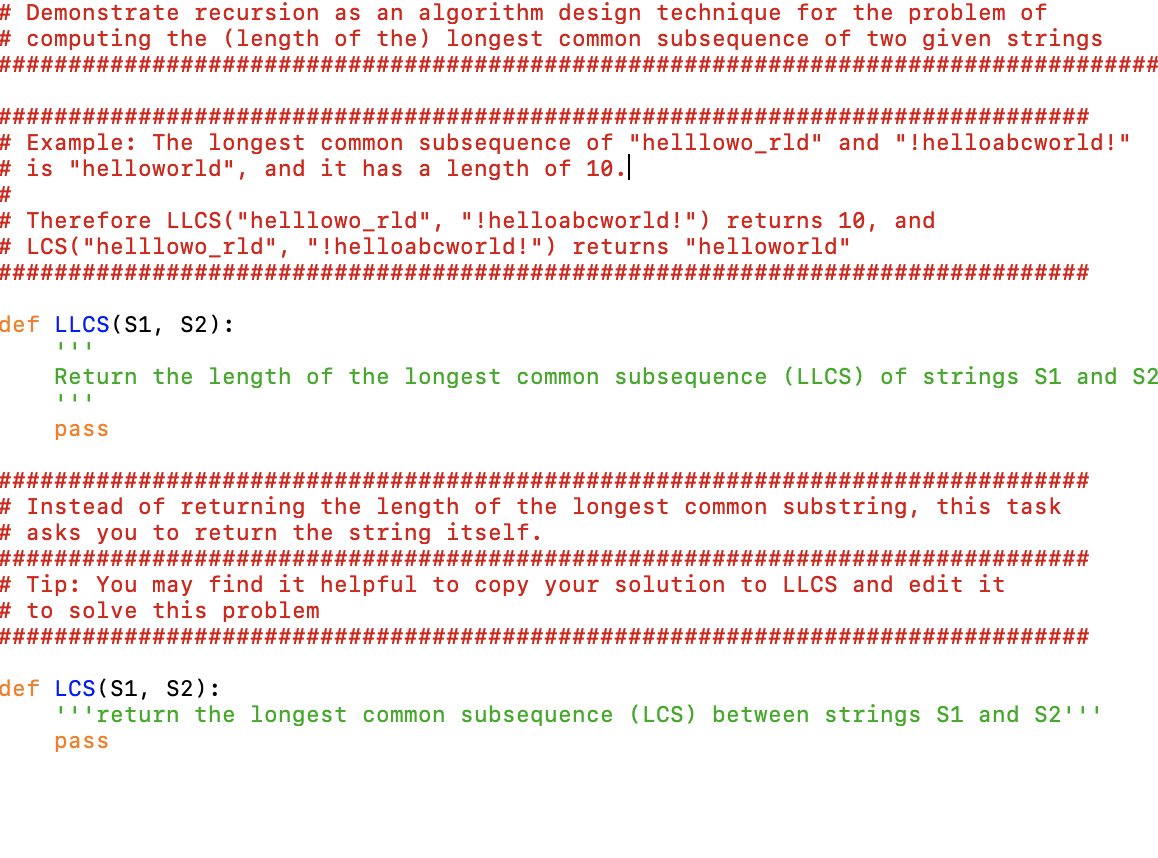 Solved # Demonstrate recursion as an algorithm design | Chegg.com