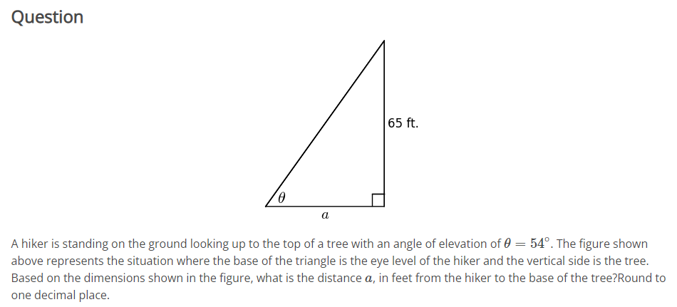 Solved Question A hiker is standing on the ground looking up | Chegg.com