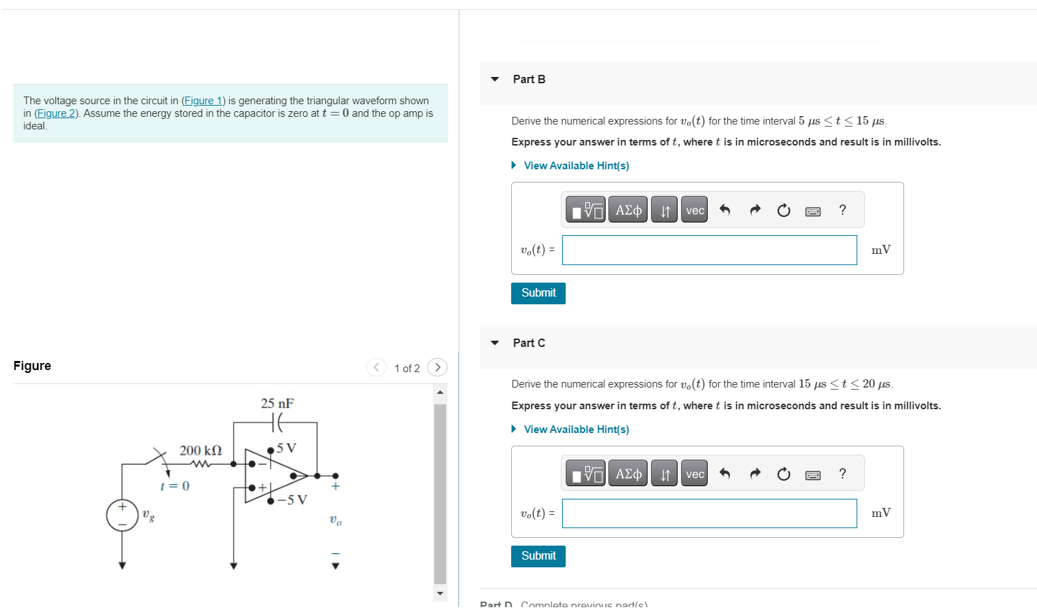 The Voltage Source In The Circuit In Figure 1 ï Is Chegg