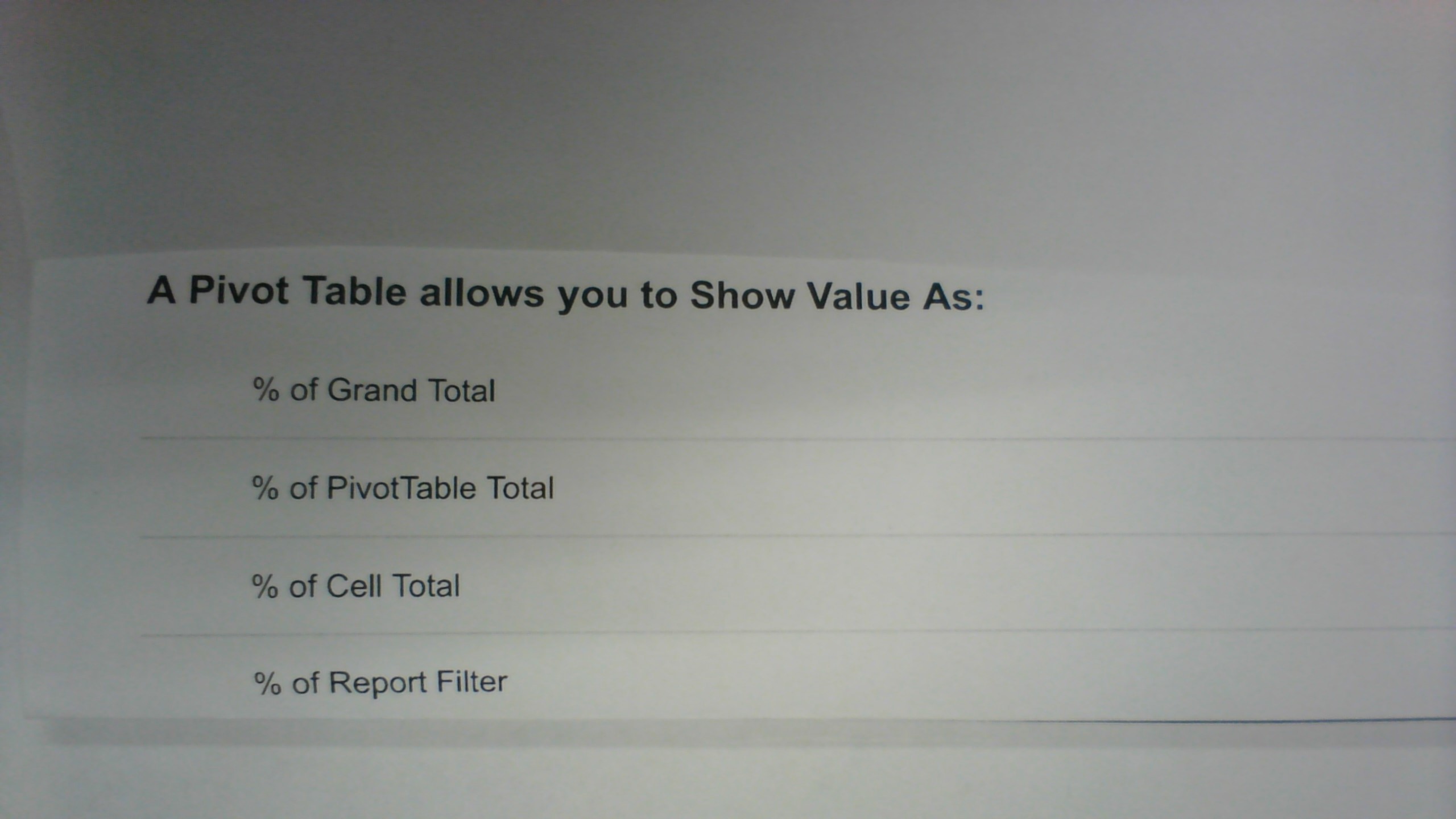 solved-a-pivot-table-allows-you-to-show-value-as-of-grand-chegg