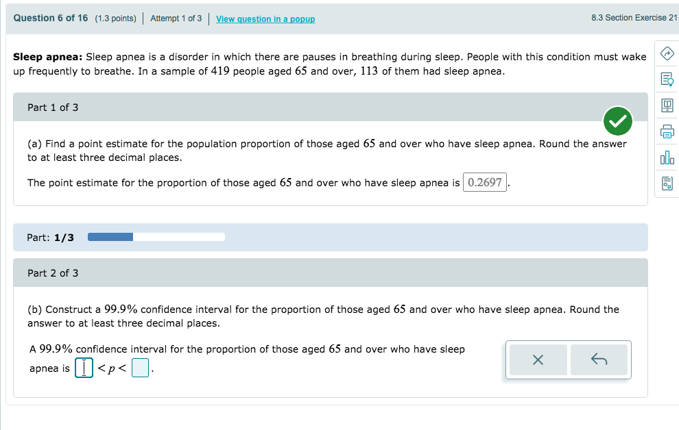 Solved Question 6 of 16 (1.3 points) Attempt 1 of 3 View | Chegg.com