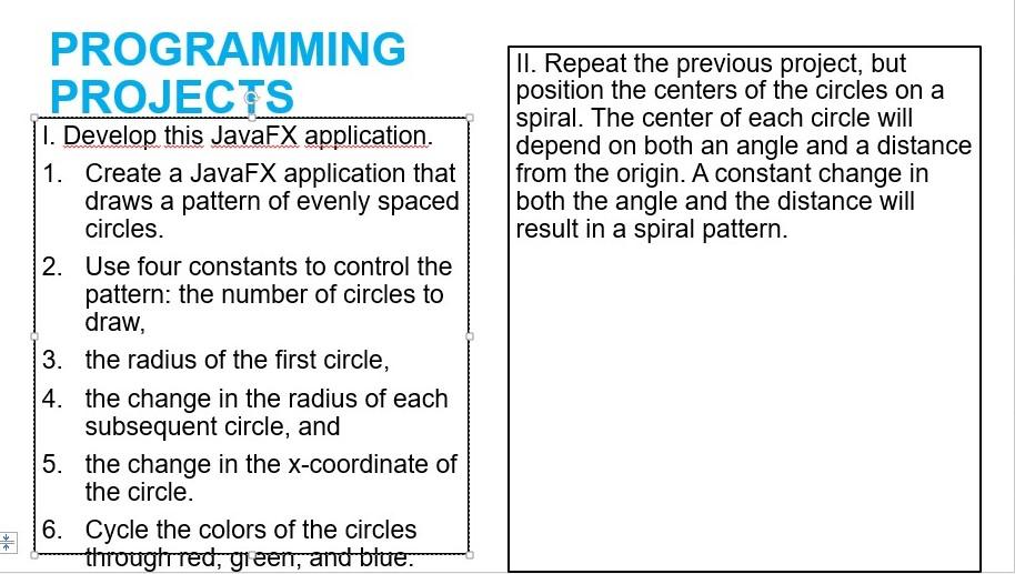 Solved PROGRAMMING PROJECTS 1. Develop This JavaFX | Chegg.com