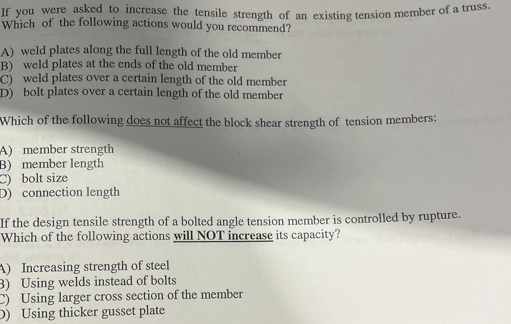 Solved If you were asked to increase the tensile strength of | Chegg.com