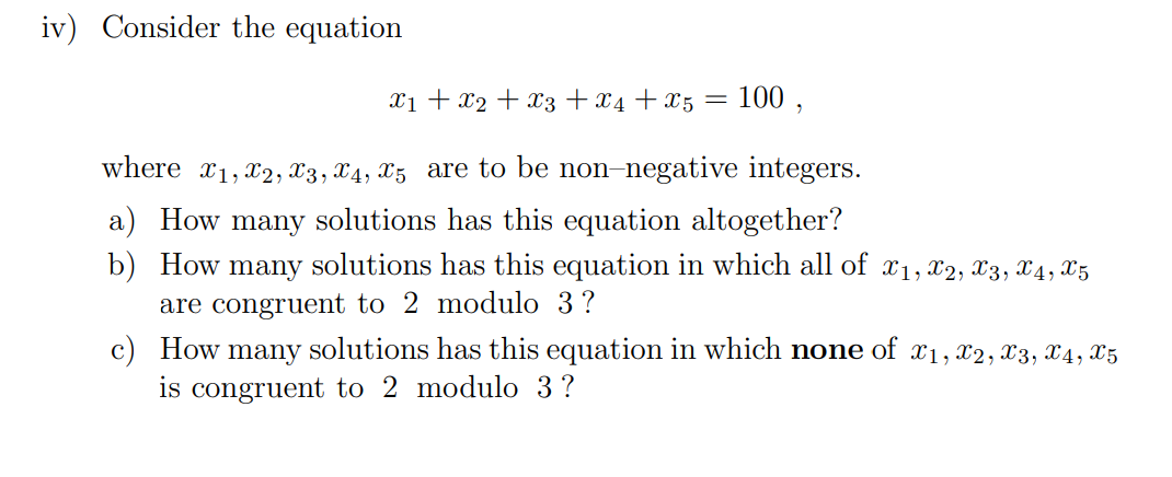 solved-iv-consider-the-equation-x1-x2-x3-x4-25-chegg