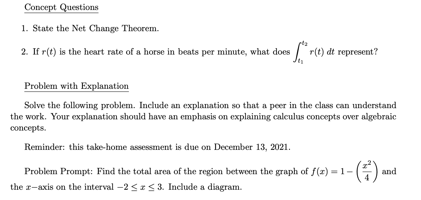 Solved Concept Questions 1. State the Net Change Theorem.