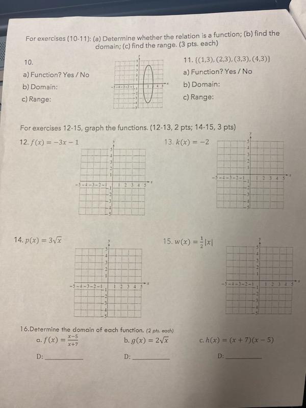 Solved For exercises (10:11): (a) Determine whether the | Chegg.com