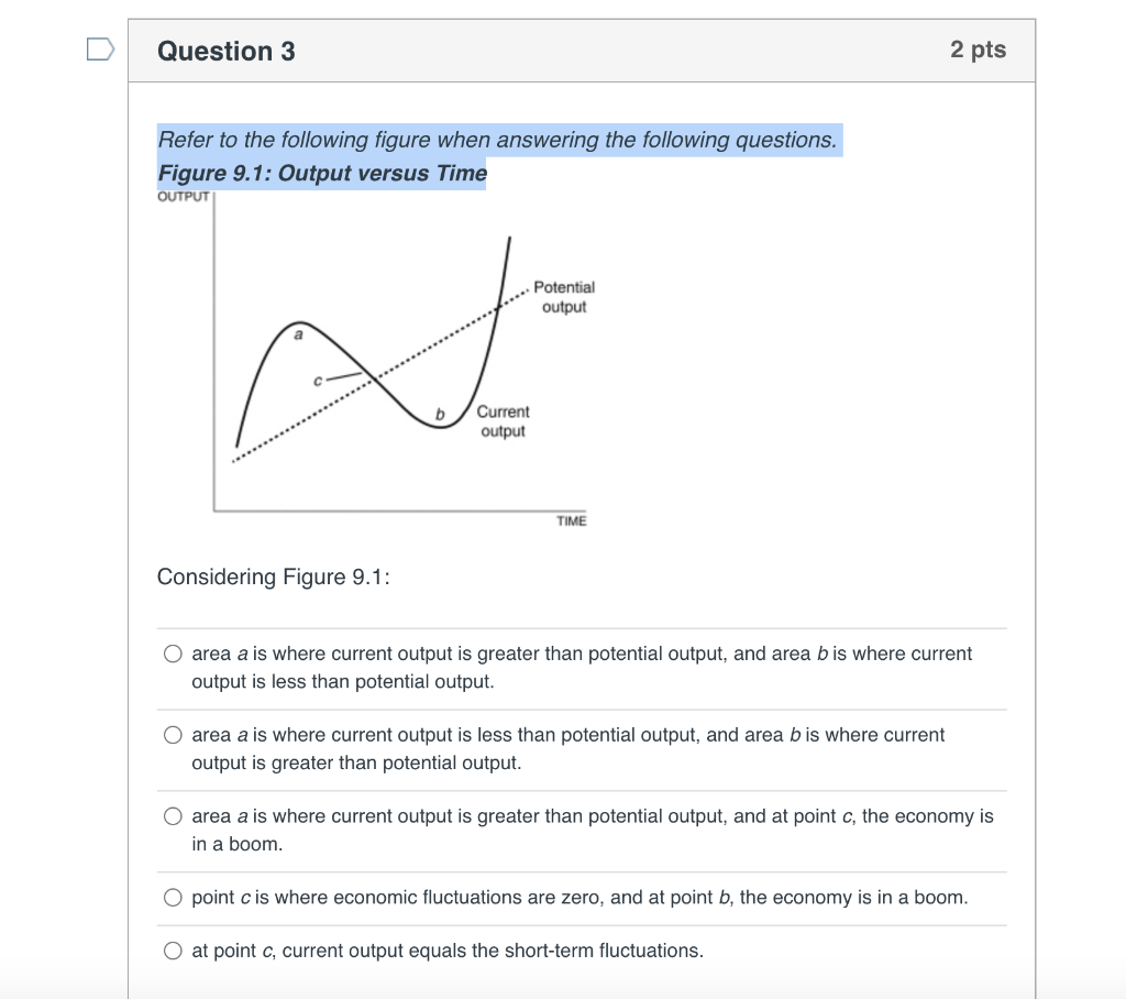 Solved D Question 3 2 pts Refer to the following figure when | Chegg.com