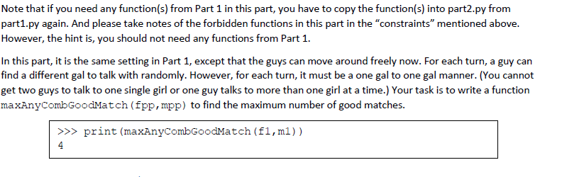 Solved Part 1 Speed Dating Matches Before We Start “dating”, 