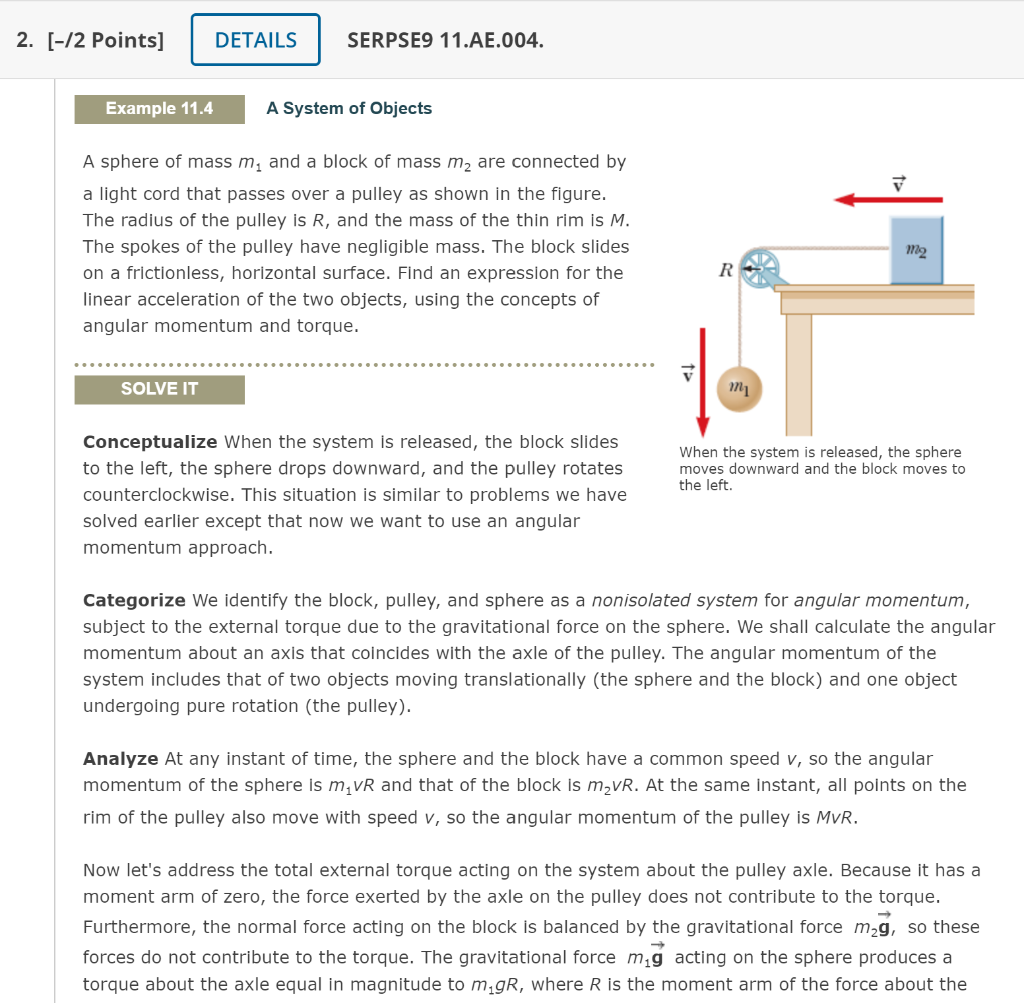 Solved 2. [-12 Points] DETAILS SERPSE9 11.AE.004. Example | Chegg.com