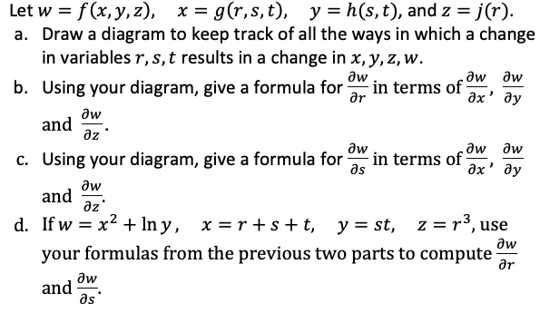 Solved Or Dz Let W F X Y Z X G R S T Y H S T Chegg Com