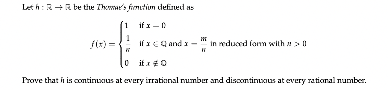 Solved Let \\( h: \\mathbb{R} \\rightarrow \\mathbb{R} \\) | Chegg.com