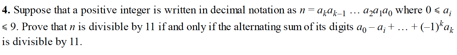 Solved 4. Suppose that a positive integer is written in | Chegg.com
