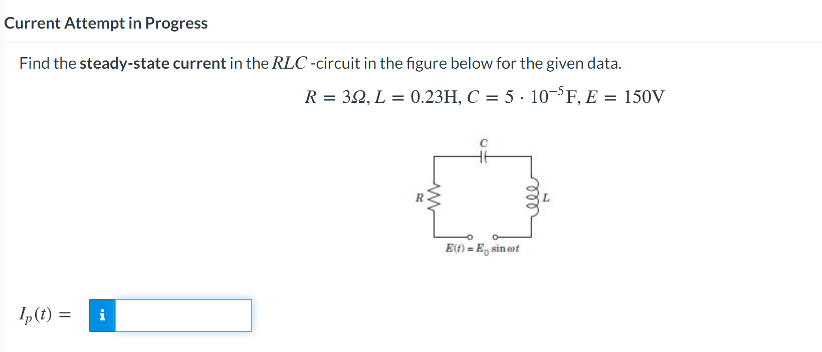 Solved Current Attempt In Progress Find The Steady-state | Chegg.com