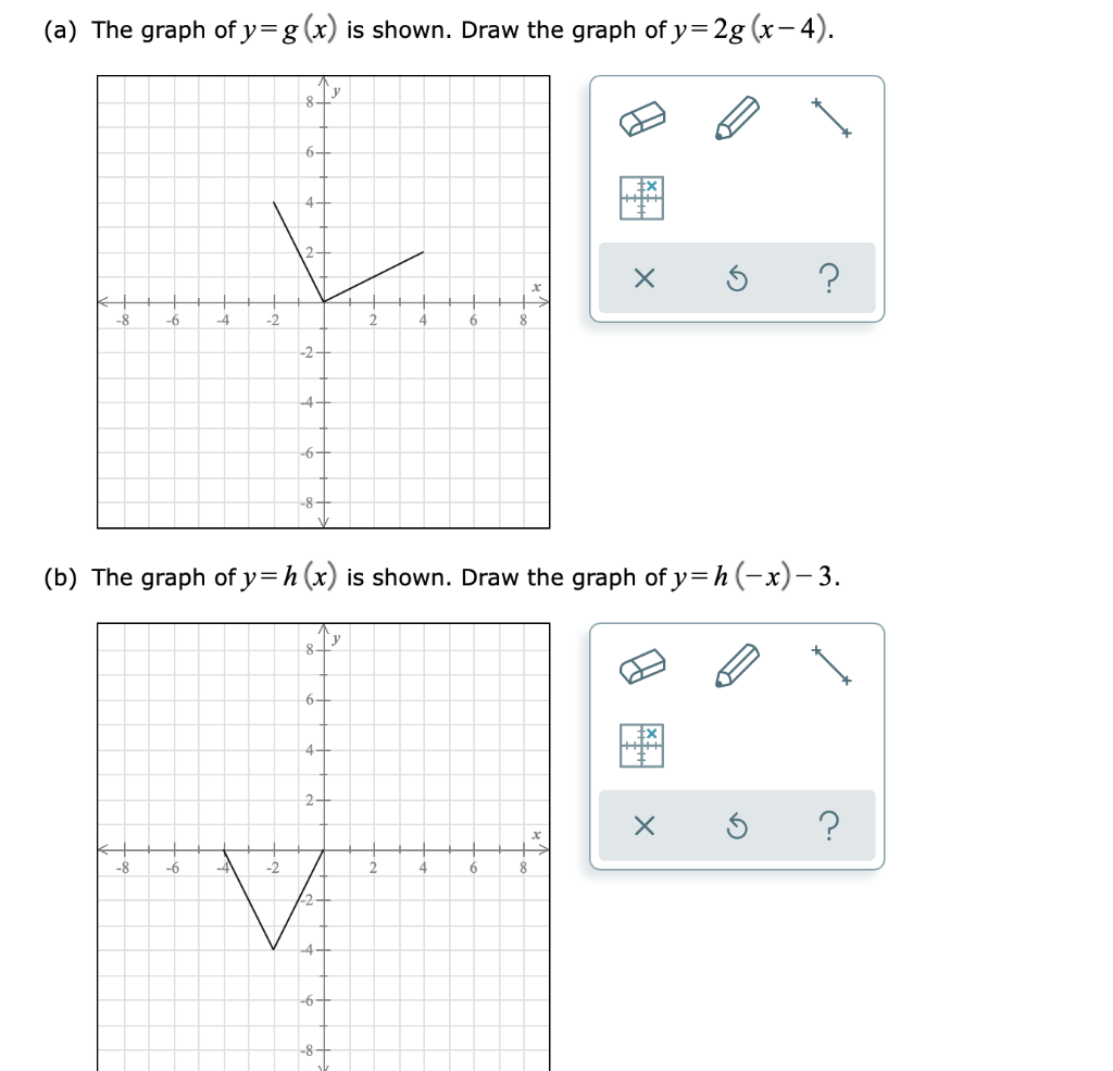 Solved A The Graph Of Y G X Is Shown Draw The Graph O Chegg Com