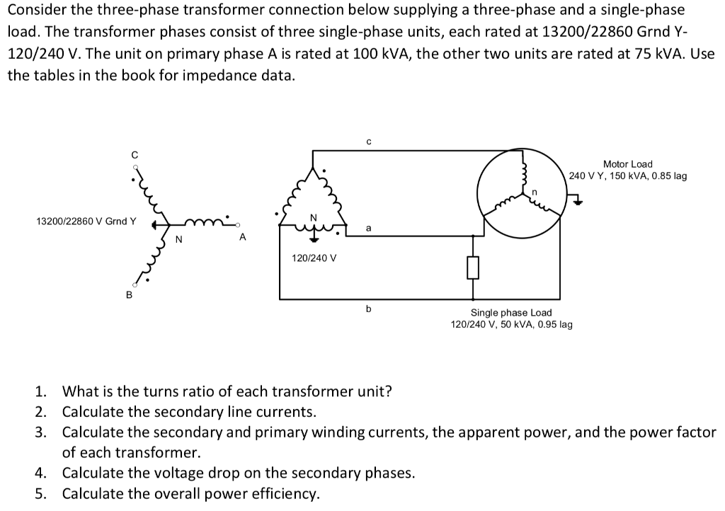 Consider The Three-phase Transformer Connection Below | Chegg.com