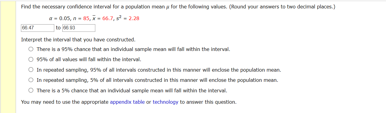 Solved Find the necessary confidence interval for a | Chegg.com | Chegg.com