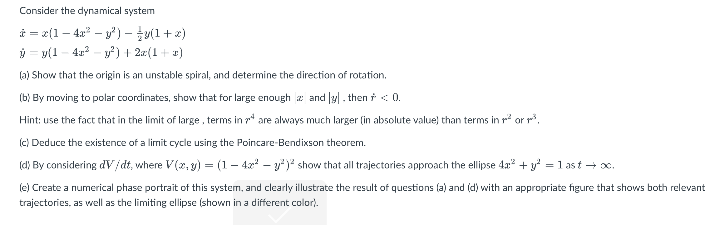 Consider The Dynamical System | Chegg.com