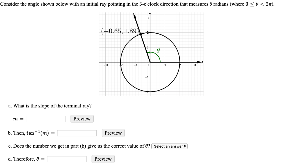 Solved Consider the angle shown below with an initial ray | Chegg.com