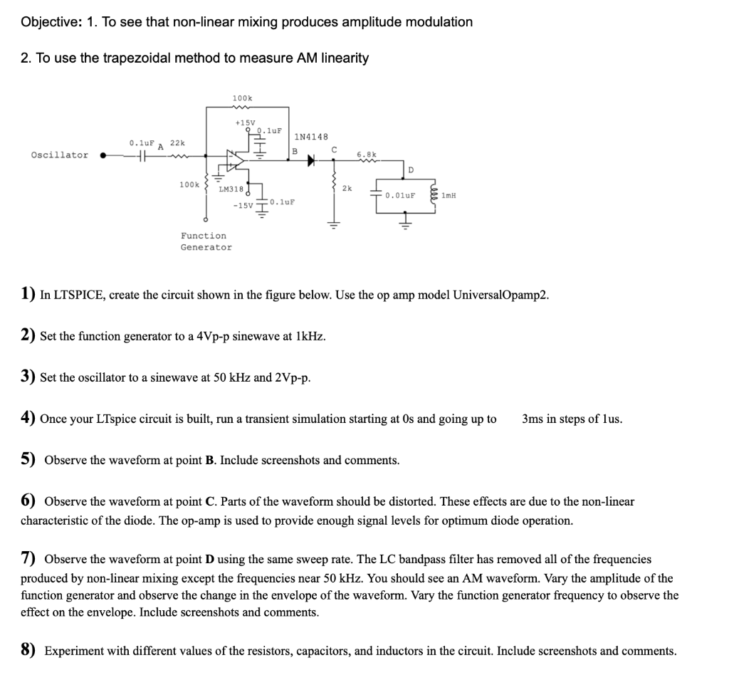 Solved Part A Build On LTSPICE Part B: Beat | Chegg.com