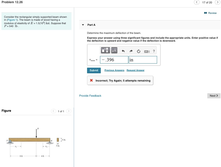 Solved Problem 12.26 17 of 20 Review Consider the | Chegg.com