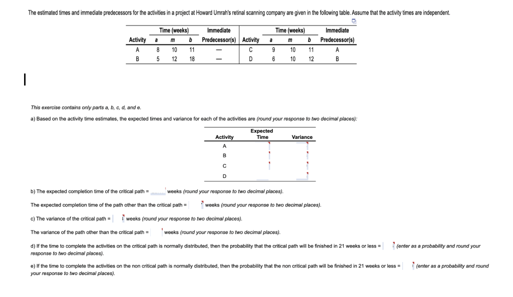 Solved This Exercise Contains Only Parts A,b,c,d, And E. A) | Chegg.com