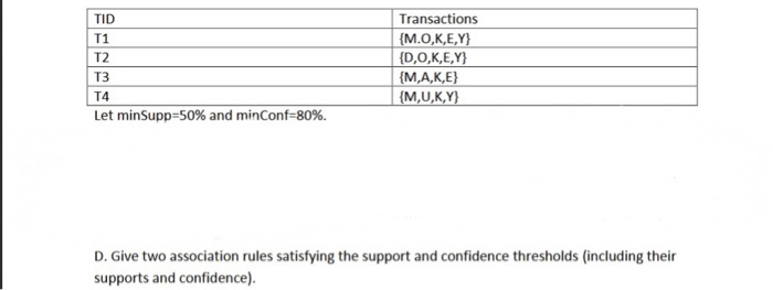 Transactions M O K E Y D O Ke Y M A K E Chegg Com