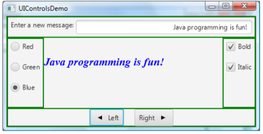 Solved JavaFX provides many UI controls for developing a | Chegg.com