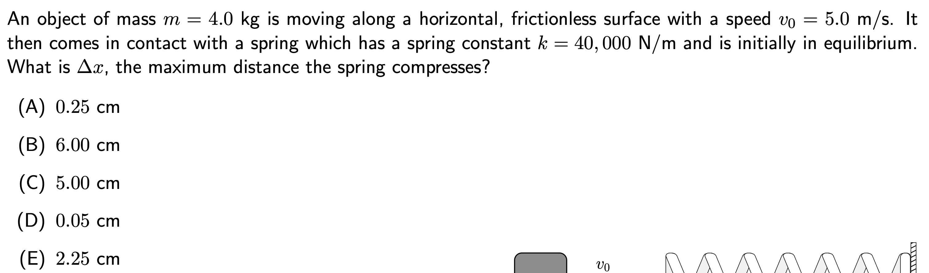 Solved An object of mass m = 4.0 kg is moving along a | Chegg.com