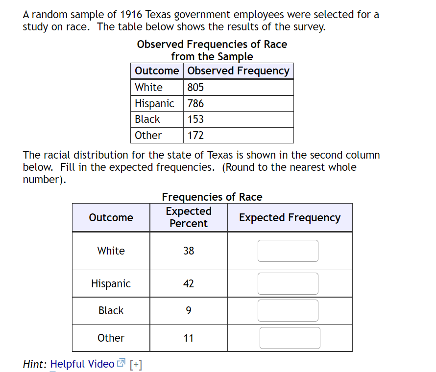 Solved A random sample of 1916 Texas government employees | Chegg.com