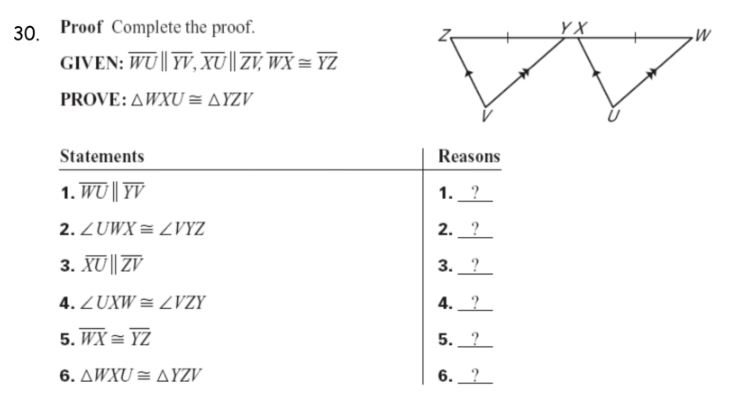 Solved YX N W 30 Proof Complete The Proof GIVEN WU YV Chegg solved-yx-n-w-30-proof-complete-the-proof-given-wu-yv-chegg