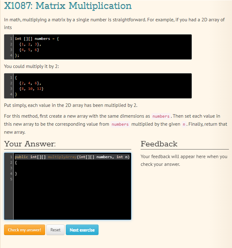 Solved X1072: Make Variable Sized Array For this question | Chegg.com