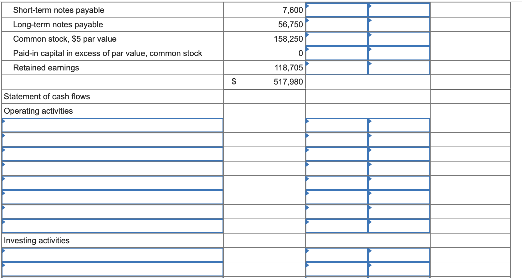 Solved 1. Prepare a complete statement of cash flows using | Chegg.com