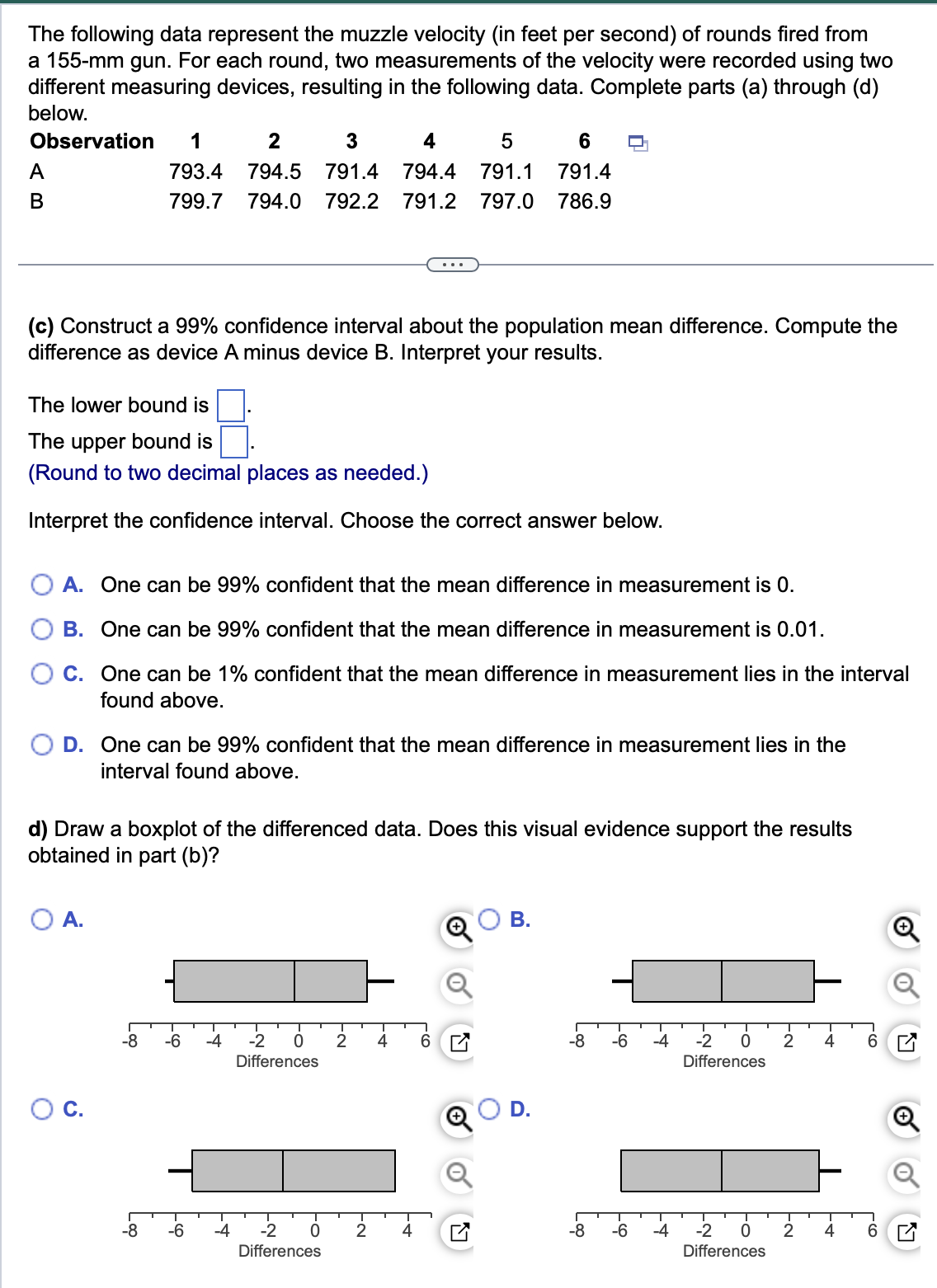 Solved The following data represent the muzzle velocity (in | Chegg.com