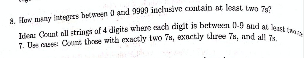 Solved UUSO 8. How many integers between 0 and 9999 | Chegg.com