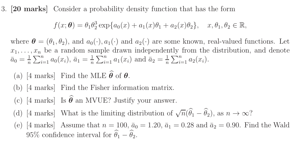 Solved Consider A Probability Density Function That Has T Chegg Com