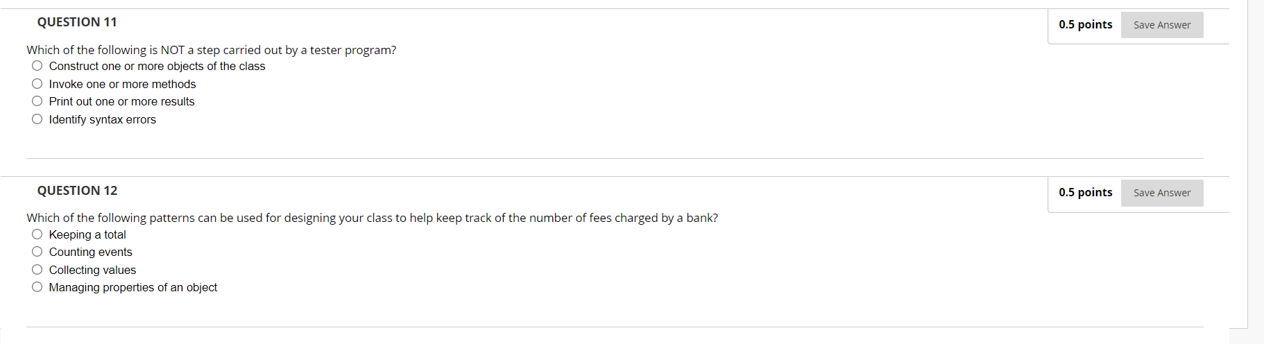 Solved QUESTION 11 0.5 points Save Answer Which of the | Chegg.com
