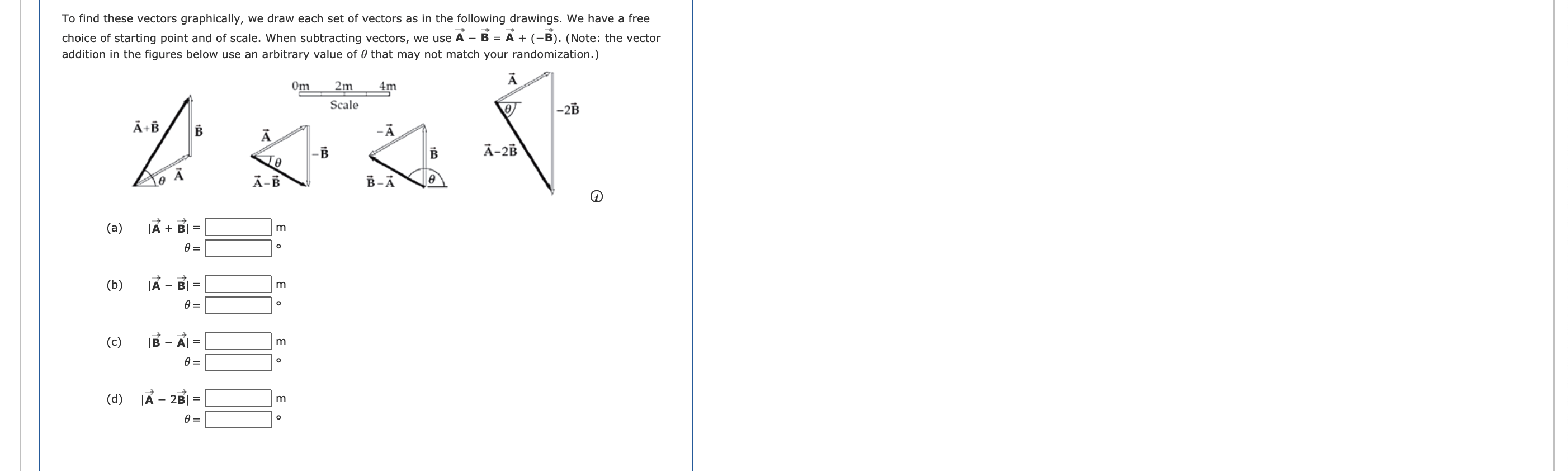 Solved Tutorial Exercise The displacement vectors A and B | Chegg.com