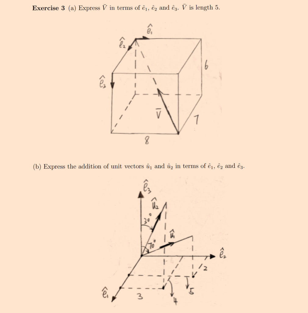 Solved Exercise 3 A Express U In Terms Of Ei E2 And Ez Chegg Com