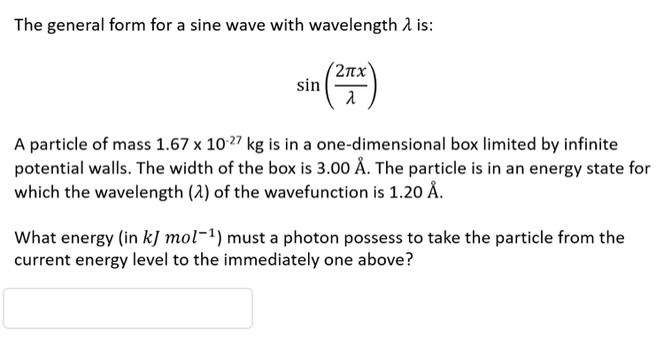 Solved This Question Is From A Physical Chemistry Class Chegg Com