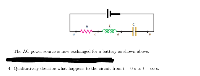 Solved R Ww L Voor B The AC Power Source Is Now Exchanged | Chegg.com