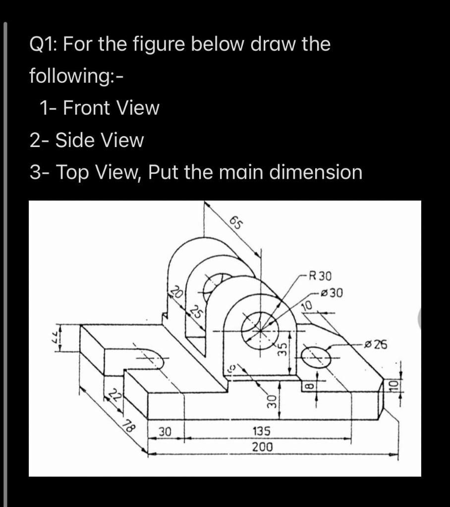 Solved Q1: For the figure below draw the following:- 1- | Chegg.com