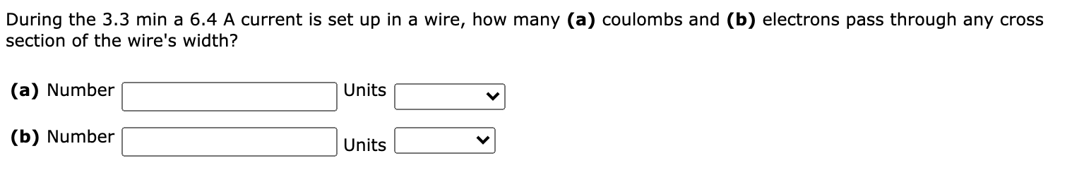 Solved During the 3.3 min a 6.4 A current is set up in a | Chegg.com