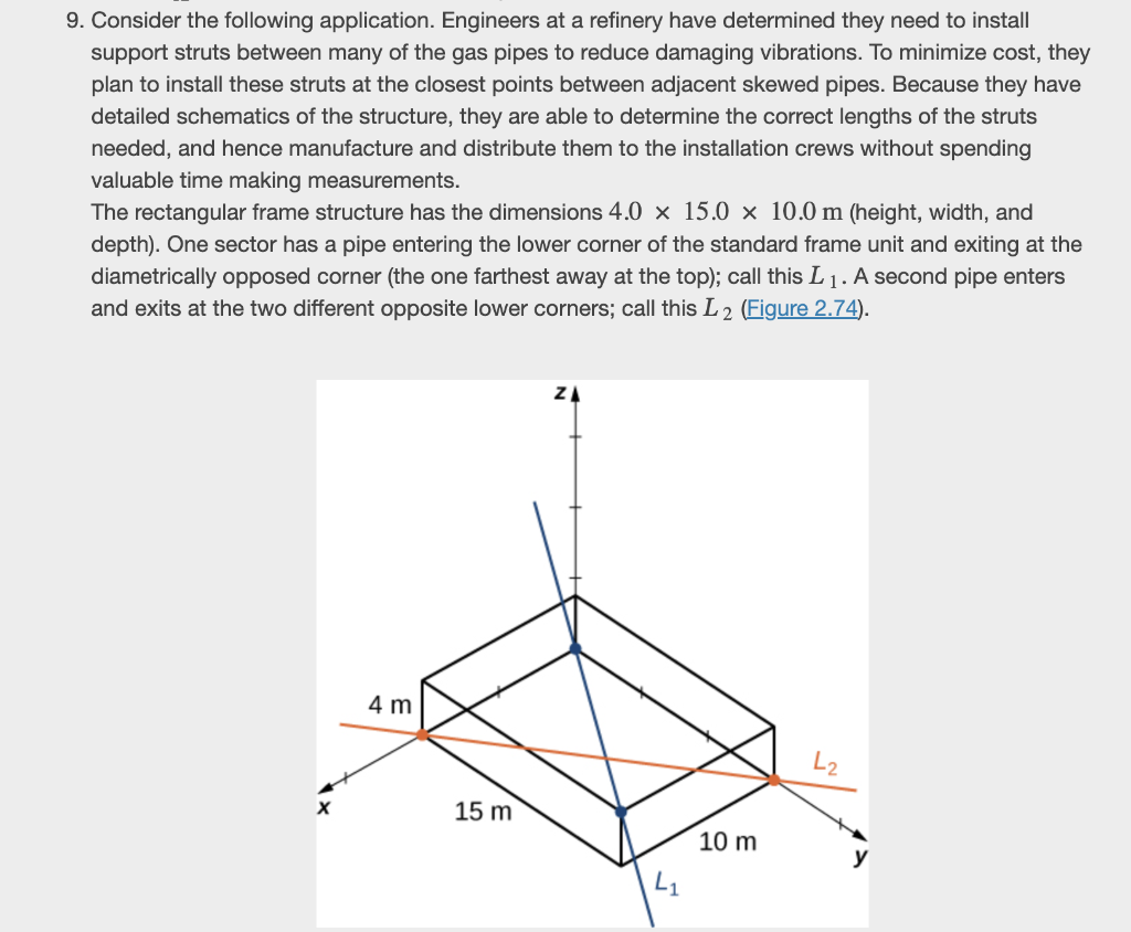 Finding the distance from a point to a line or from a | Chegg.com